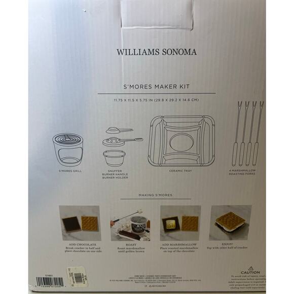 NIB Williams Sonoma - S'mores Maker Kit - Picture 4 of 6